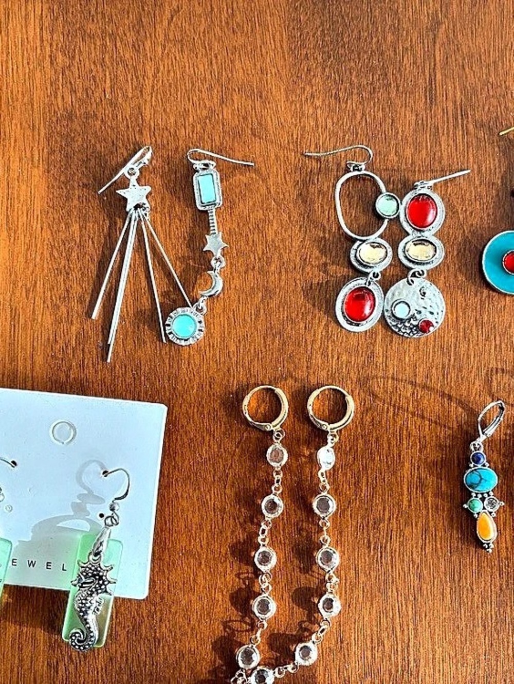 Six pairs of  Dangle Earrings